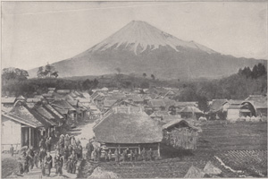 FUJIYAMA FROM IEDZUMI VILLAGE